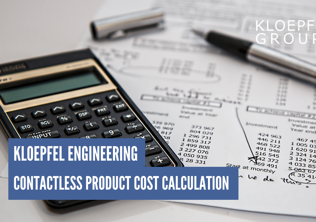 Contactless product cost calculation Kloepfel Magazin