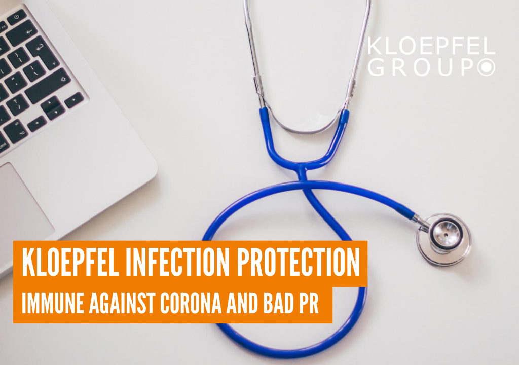 Kloepfel infection protection: Immune against corona and bad PR