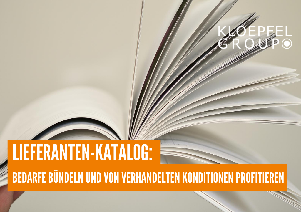 Lieferanten-Katalog: Bedarfe bündeln und von verhandelten Konditionen profitieren