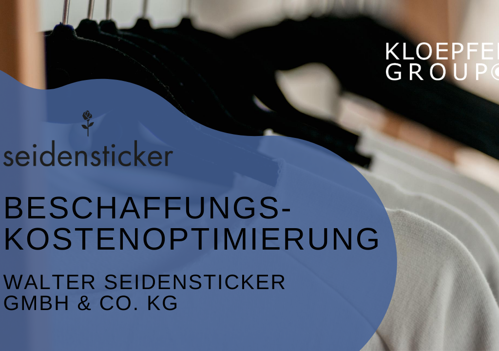 Beschaffungskostenoptimierung bei der Textilkontor Walter Seidensticker GmbH & Co. KG
