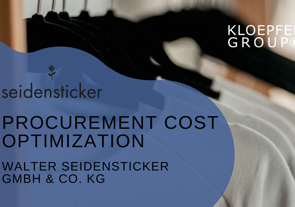 Procurement cost optimization at Textilkontor Walter Seidensticker GmbH & Co. KG
