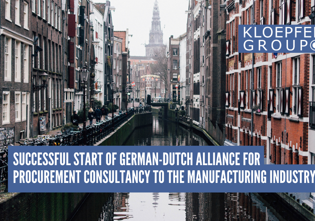 Successful start of German-Dutch alliance for procurement consultancy to the manufacturing industry