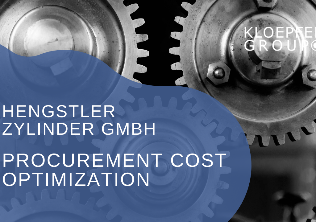 Procurement cost optimization at Hengstler Zylinder GmbH