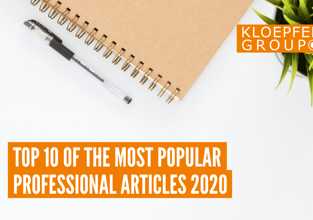 Top 10 of the most popular professional articles 2020