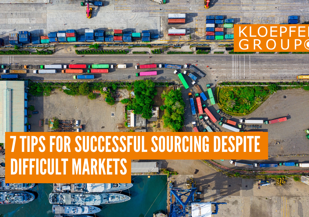 7 tips for successful sourcing despite difficult markets