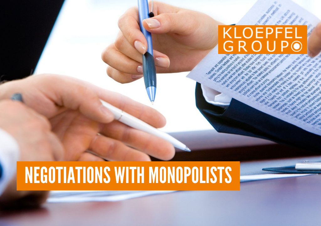 Negotiations with monopolists