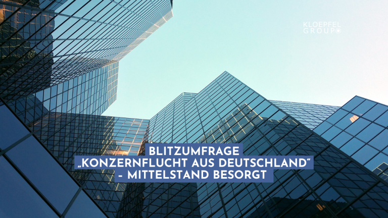 Blitzumfrage „Konzernflucht aus Deutschland“