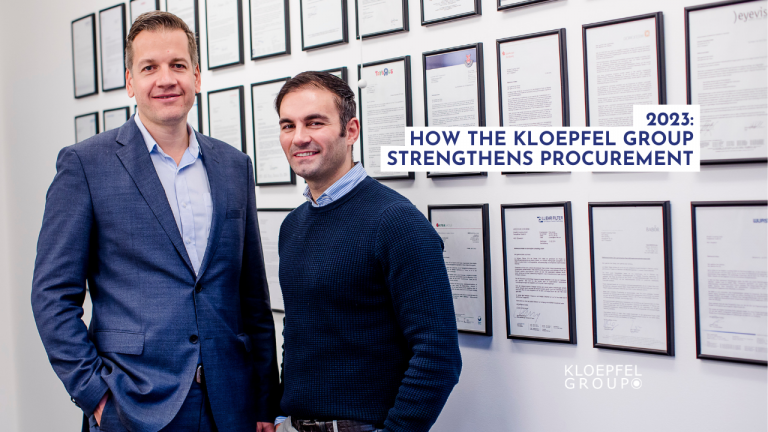 2023: How the Kloepfel Group strengthens procurement