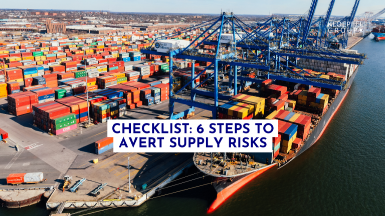 Checklist: 6 steps to avert supply risks