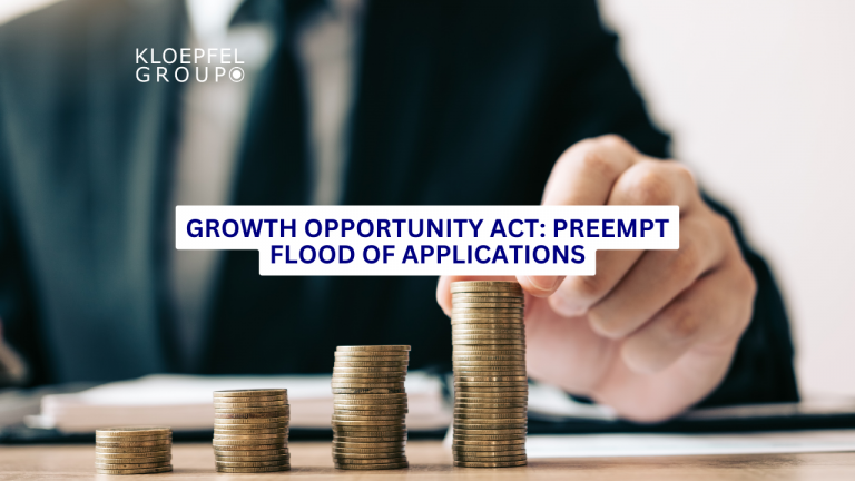 Growth Opportunity Act: Preempt flood of applications