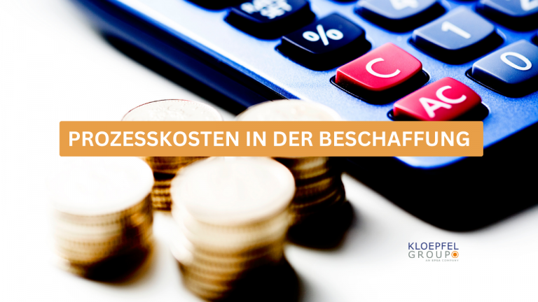 Prozesskosten in der Beschaffung